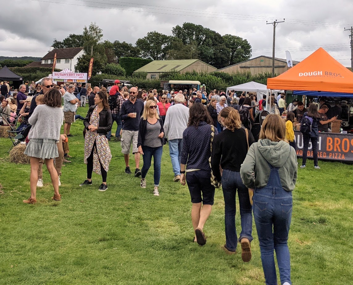 crowds at food festival